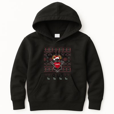 Lwes Zen Panther Ugly Sweater Kids Hoodie