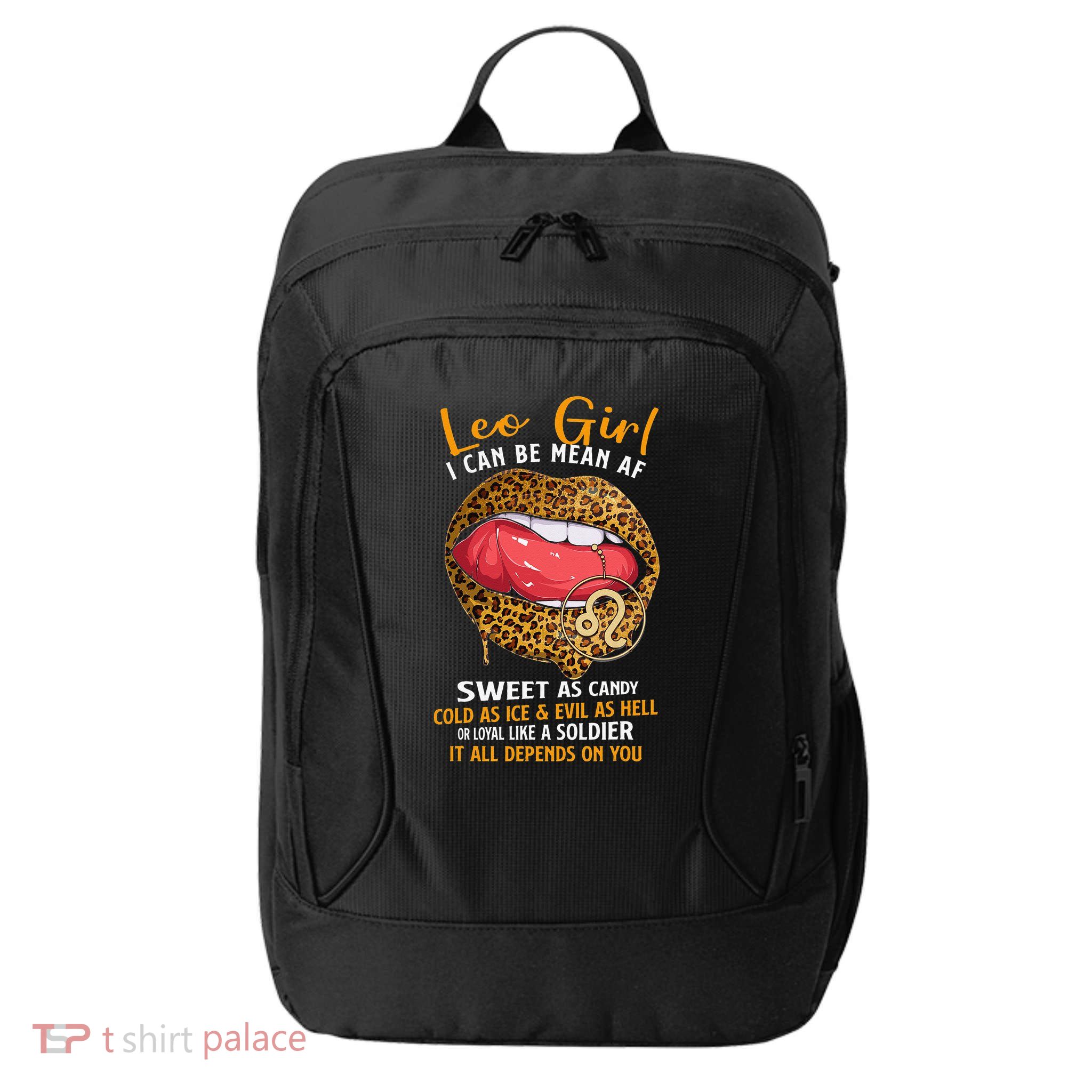 Leo Zodiac Sign Sweet As Candy Leopard Lip City Backpack