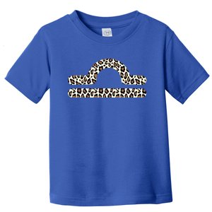 Libra Zodiac Sign Leopard Gift Toddler T-Shirt