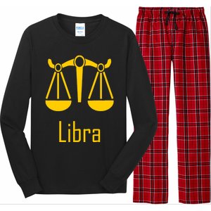 Libra Zodiac Scales Birthday Horoscope Sign Astrology Funny Gift Long Sleeve Pajama Set