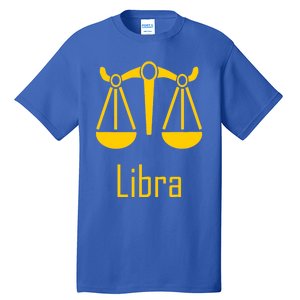 Libra Zodiac Scales Birthday Horoscope Sign Astrology Funny Gift Tall T-Shirt