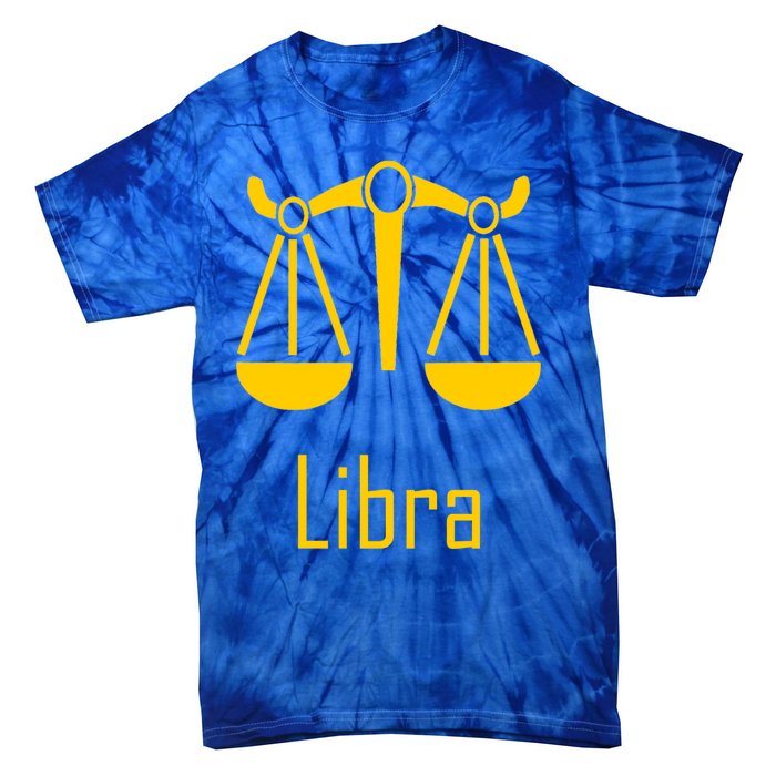 Libra Zodiac Scales Birthday Horoscope Sign Astrology Funny Gift Tie-Dye T-Shirt