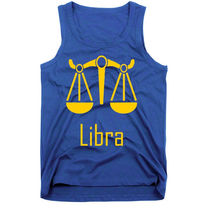 Libra Zodiac Scales Birthday Horoscope Sign Astrology Funny Gift Tank Top