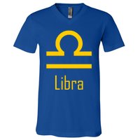 Libra Zodiac Sign Astrology Constellation Astronomy Gift V-Neck T-Shirt