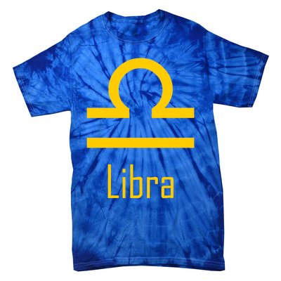 Libra Zodiac Sign Astrology Constellation Astronomy Gift Tie-Dye T-Shirt