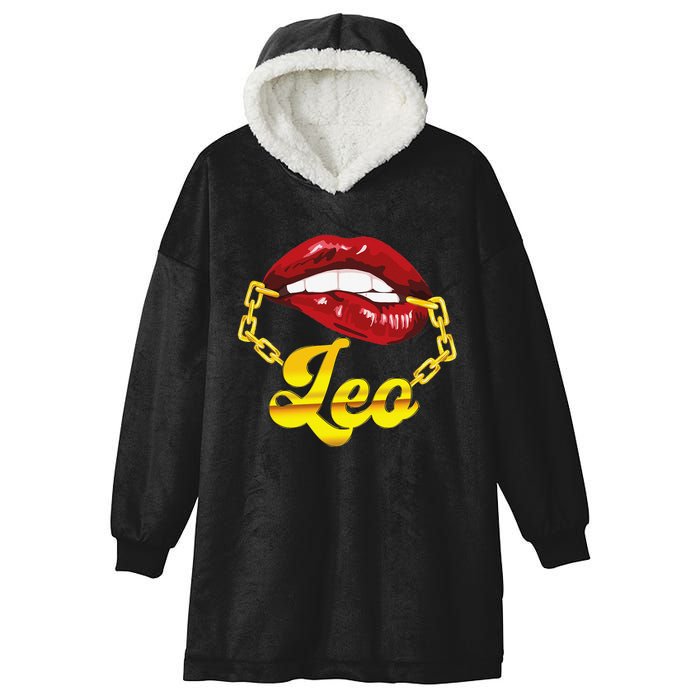 Leo Zodiac Sign Astrology Birthday Horoscope Hooded Wearable Blanket