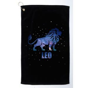 Leo Zodiac Sign Astrology Horoscope Platinum Collection Golf Towel