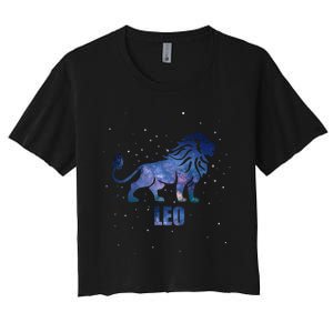 Leo Zodiac Sign Astrology Horoscope Women's Crop Top Tee