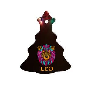 Leo Zodiac Sign Birthday Horoscope Astrology Ceramic Tree Ornament