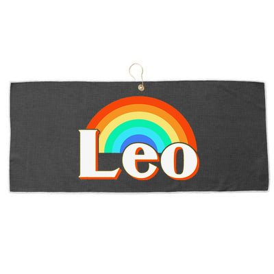 Leo Zodiac Sign Large Microfiber Waffle Golf Towel