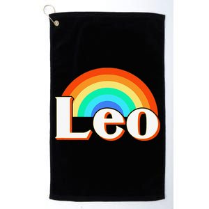 Leo Zodiac Sign Platinum Collection Golf Towel