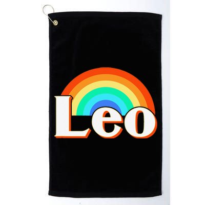 Leo Zodiac Sign Platinum Collection Golf Towel