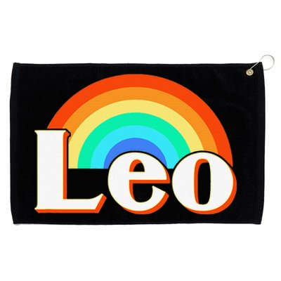 Leo Zodiac Sign Grommeted Golf Towel