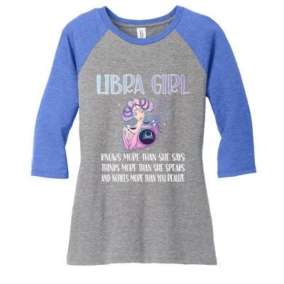 Libra Zodiac Sign Libra Horoscope Astrology Meaningful Gift Women's Tri-Blend 3/4-Sleeve Raglan Shirt