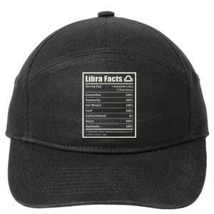 Libra Zodiac Sign Fun Facts Wo Birthday 7-Panel Snapback Hat