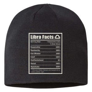 Libra Zodiac Sign Fun Facts Wo Birthday Sustainable Beanie