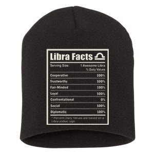 Libra Zodiac Sign Fun Facts Wo Birthday Short Acrylic Beanie