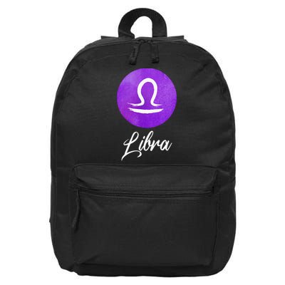 Libra Zodiac Sign 16 in Basic Backpack