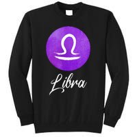 Libra Zodiac Sign Tall Sweatshirt