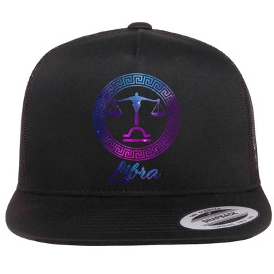 Libra Zodiac Sign Flatbill Hat