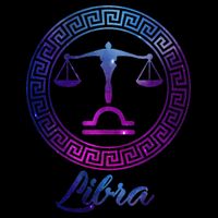 Libra Zodiac Sign Short Acrylic Beanie