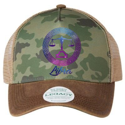 Libra Zodiac Sign Gift Legacy Tie Dye Trucker Hat