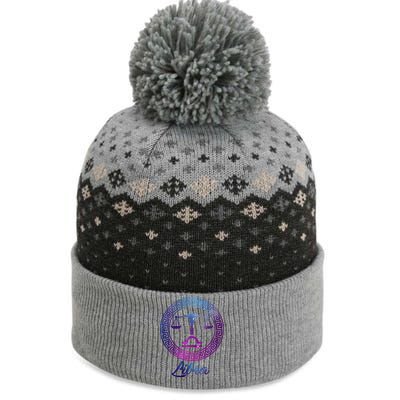 Libra Zodiac Sign Gift The Baniff Cuffed Pom Beanie