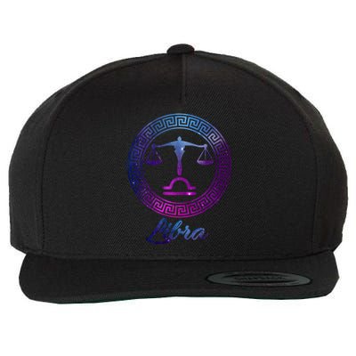 Libra Zodiac Sign Gift Wool Snapback Cap