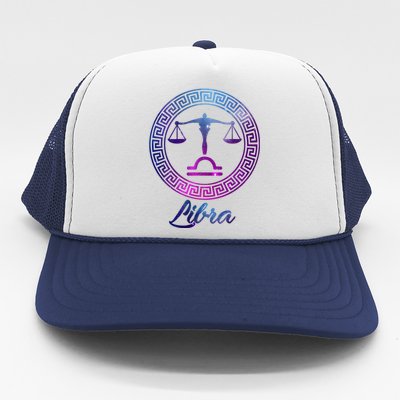 Libra Zodiac Sign Gift Trucker Hat