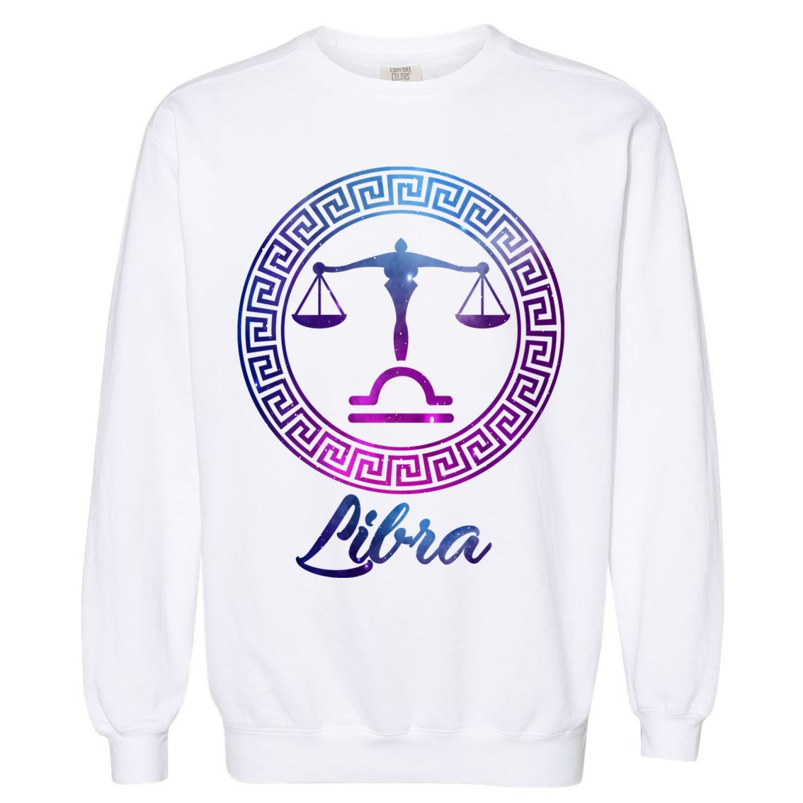 Libra Zodiac Sign Gift Garment-Dyed Sweatshirt