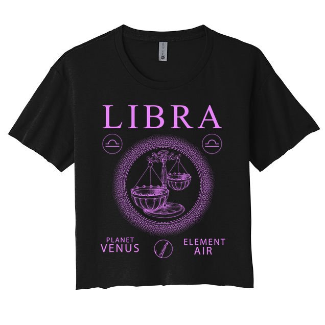 Libra Zodiac Sign Gift Crop Top