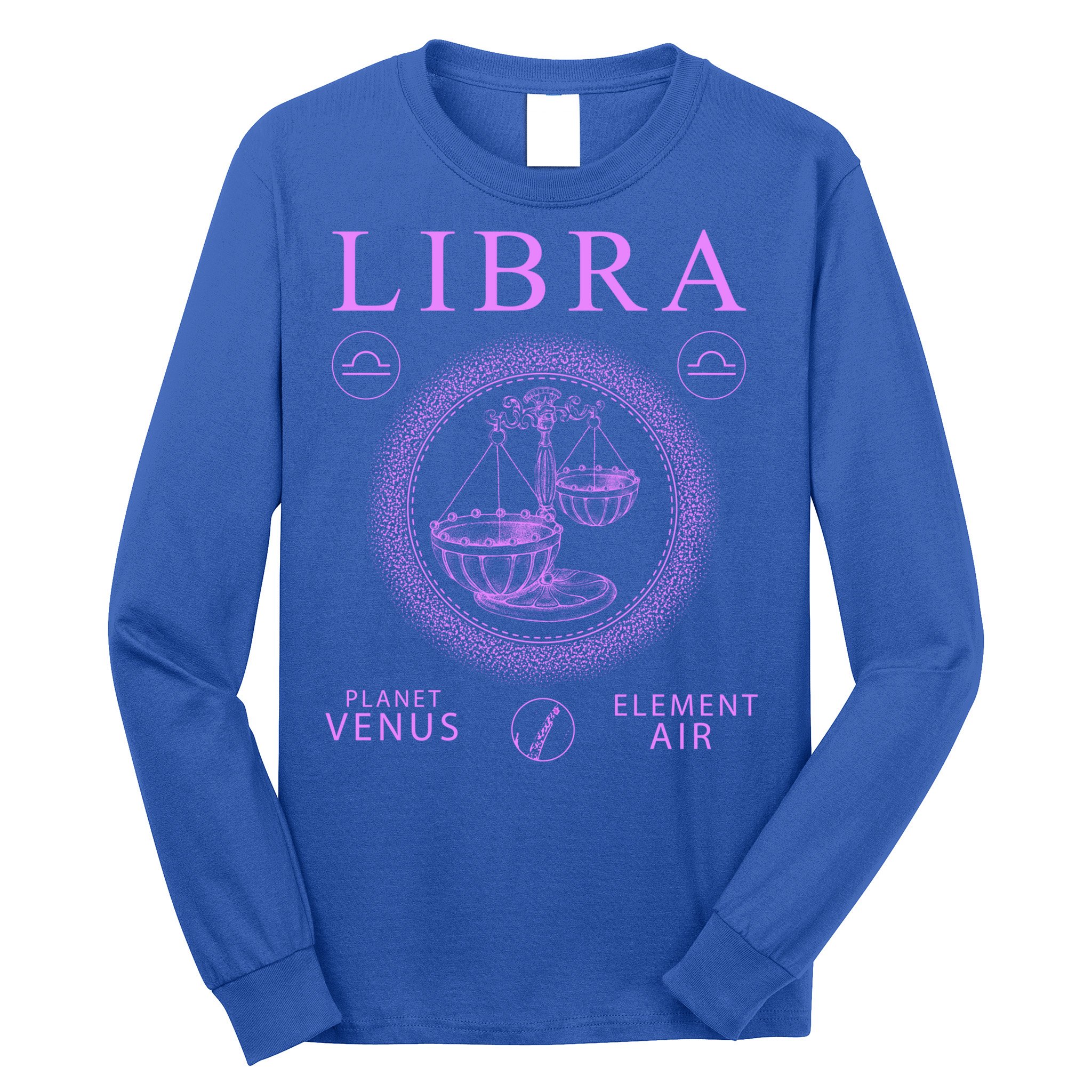 Libra Zodiac Sign Gift Long Sleeve Shirt