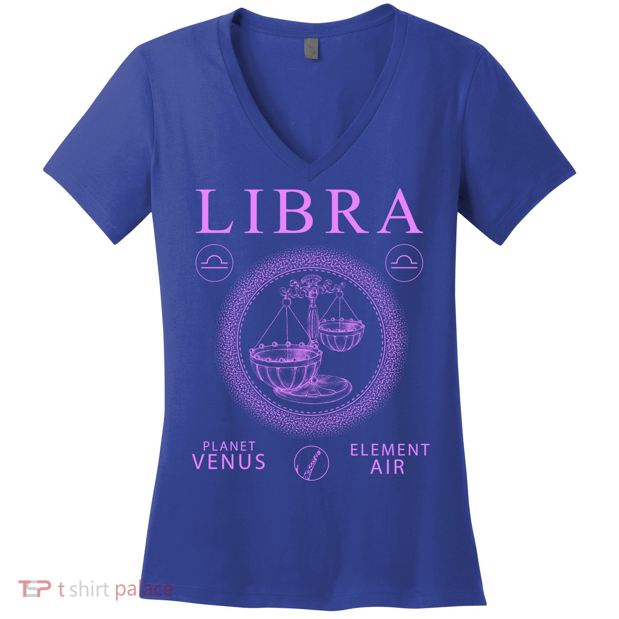 Libra Zodiac Sign Gift Women's V-Neck T-Shirt