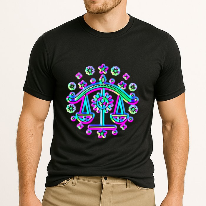 Libra Zodiac Sign Gift Cooling Performance Crew T-Shirt