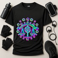 Libra Zodiac Sign Gift Cooling Performance Crew T-Shirt