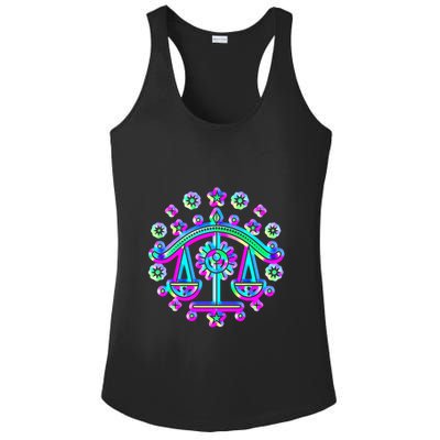 Libra Zodiac Sign Gift Ladies PosiCharge Competitor Racerback Tank