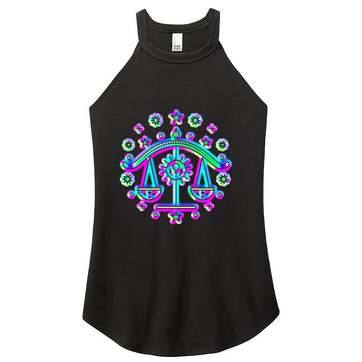 Libra Zodiac Sign Gift Women's Perfect Tri Rocker Tank