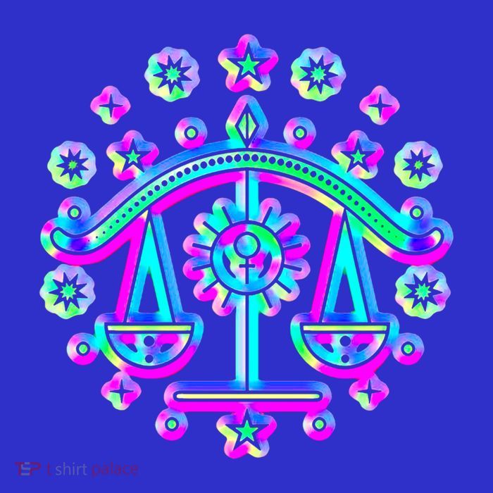 Libra Zodiac Sign Gift Premium T-Shirt