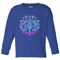 Libra Zodiac Sign Gift Toddler Long Sleeve Shirt