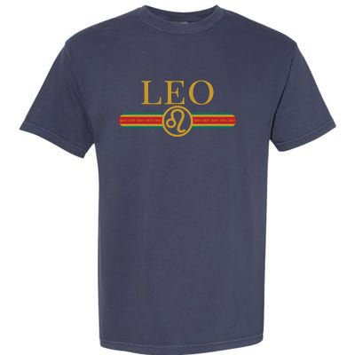 Leo Zodiac Sign Astrology Horoscope Fashion Garment-Dyed Heavyweight T-Shirt