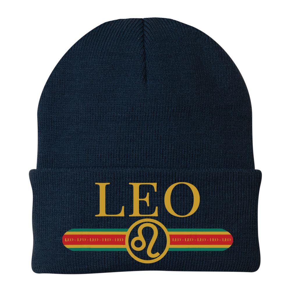 Leo Zodiac Sign Astrology Horoscope Fashion Beanie