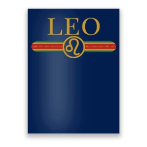 Leo Zodiac Sign Astrology Horoscope Fashion Poster