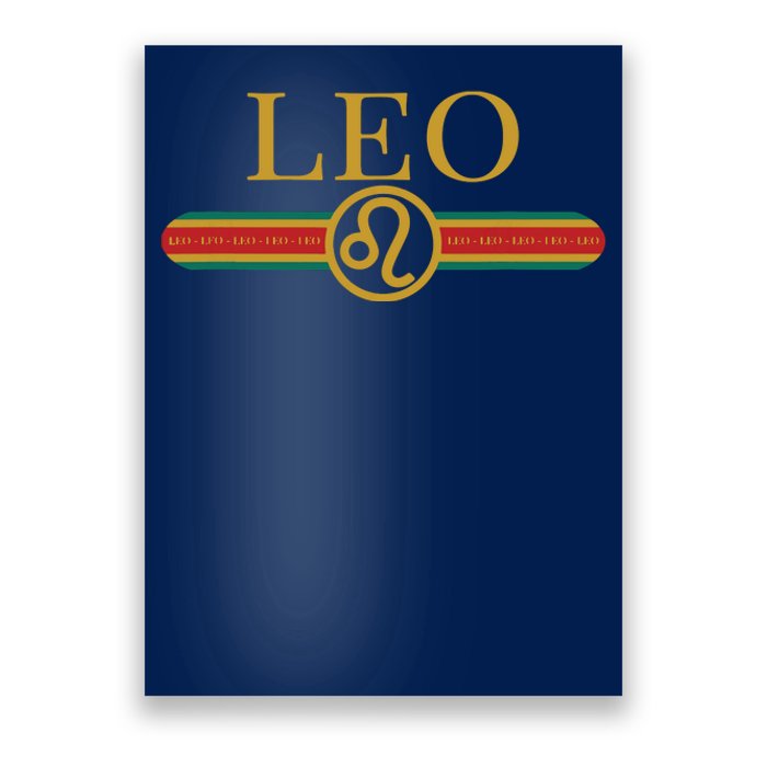 Leo Zodiac Sign Astrology Horoscope Fashion Poster