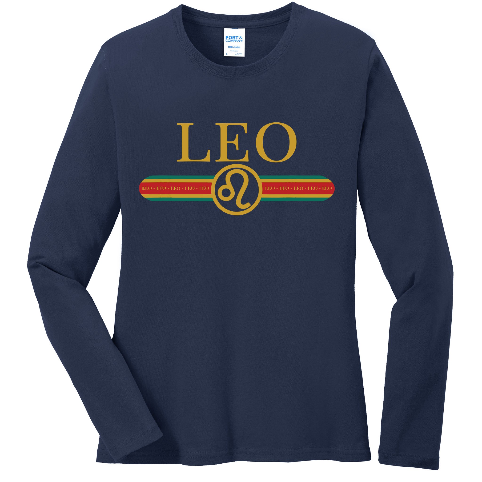 Leo Zodiac Sign Astrology Horoscope Fashion Ladies Long Sleeve Shirt