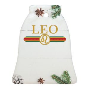 Leo Zodiac Sign Astrology Horoscope Fashion Ceramic Bell Ornament