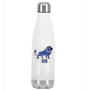 Leo Zodiac Sign Astrology Horoscope Stainless Steel Insulated Water Bottle