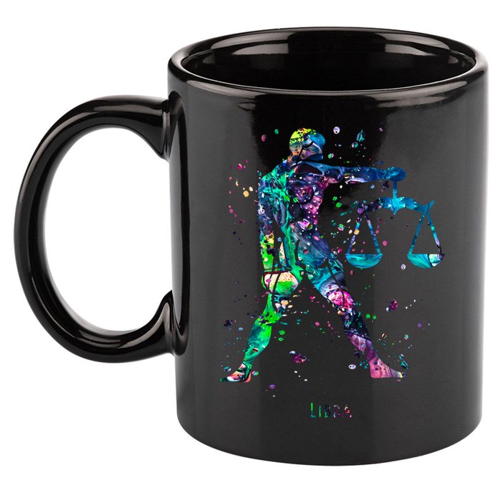 Libra Zodiac Sign Gift 11oz C Handle Ceramic Mug