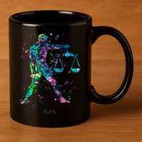 Libra Zodiac Sign Gift 11oz C Handle Ceramic Mug