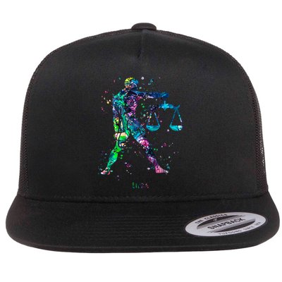 Libra Zodiac Sign Gift Flatbill Hat