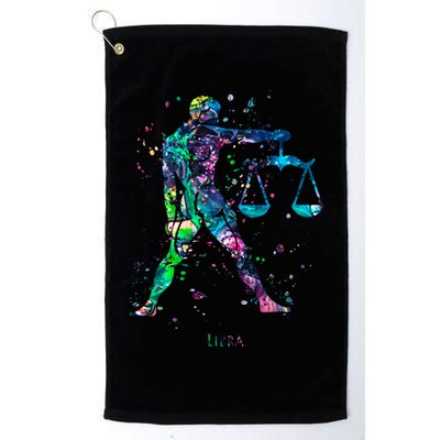 Libra Zodiac Sign Gift Golf Towel